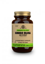 Ginkgo Biloba Leaf Extract Vegetable Capsules (60)