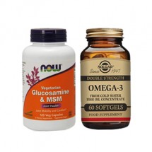 Joint Health Combo( Solgar Omega 3 & Now Glucosamine and MSM)
