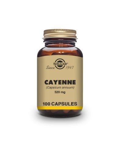 Cayenne 520mg Vegetable Capsules (100)