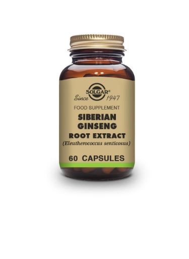Siberian Ginseng Root Extract Vegetable Capsules (60)
