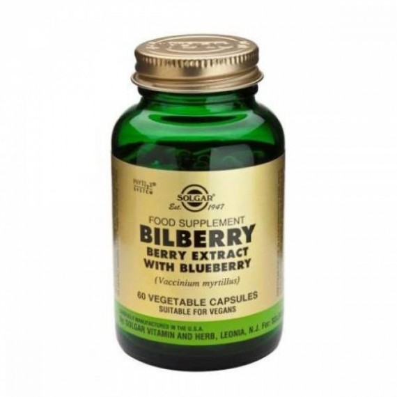 Bilberry Berry Extract Vegetable Capsules (60)
