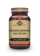 Choline 250 mg / Inositol 250 mg Vegetable Capsules - Pack of 50