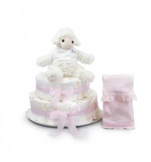 Little Lamb Nappy Cake (Pink)(0-6months)
