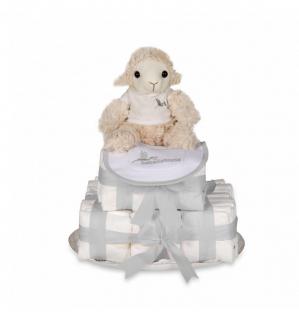 Biscuit Nappy Cake (Grey)(0-6months)