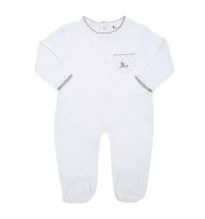 Baby Stars Pajamas (3-6 months)(White/Grey)