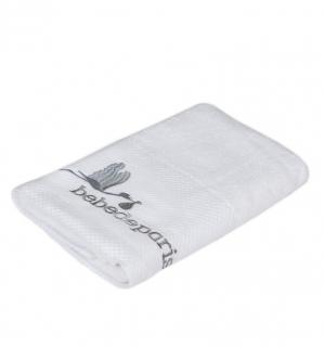Baby Towel Large (70 x 135 cm) White/Grey