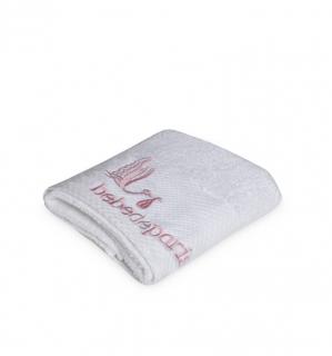 Baby Towel Medium (45 x 92 cm) White/Pink