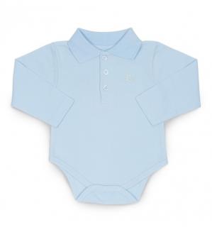 Baby Polo Bodysuit (3-6 months)(Blue)