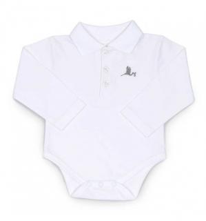 Baby Polo Bodysuit (3-6 months)(White)