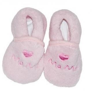 Baby Slippers/Booties (Size 1)(Pink)