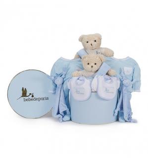 Twins Classic Baby Hamper (Blue)(0-6 Months)