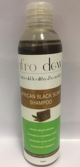 Afro Dew African Black Soap Shampoo 250ml