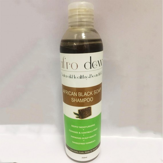 Afro Dew African Black Soap Shampoo 250ml