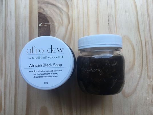 Afro Dew African Black Soap 150g