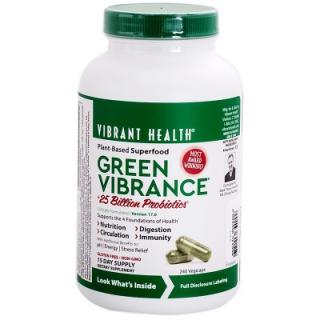 Green Vibrance +25 Billion Probiotics Vegetable Capsules (240)