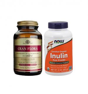 Gut Support Combo( Solgar  Probiotic  &  Now foods Inulin Pure Podwer)