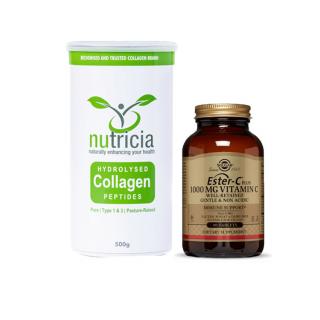 Joint Health Combo |o'Nutricia Collagen Peptides and Solgar Ester-C Plus 1000mg Vegetable Capsules (90)