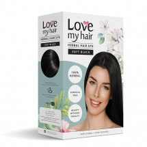 Soft Black â€“ 100% Herbal hair dye - 100g