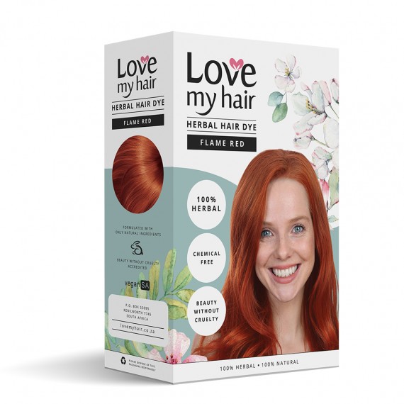 Flame Red - 100% Herbal hair dye - 100g | King Online