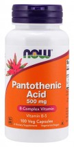 Pantothenic Acid 500 mg - 100 Vegetable Capsules
