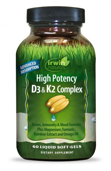 High Potency D3 & K2 Complex - 60 Liquid Softgels