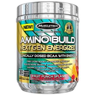 Amino Build Next Gen Energized Fruit Punch Splash (Caffeine)- 284g