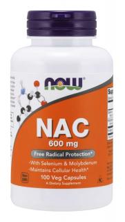 N-acetyl cysteine NAC - 600mg -100 Vegetable Capsules
