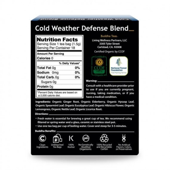 Cold Weather Defense Blend - 18 Tea Bags