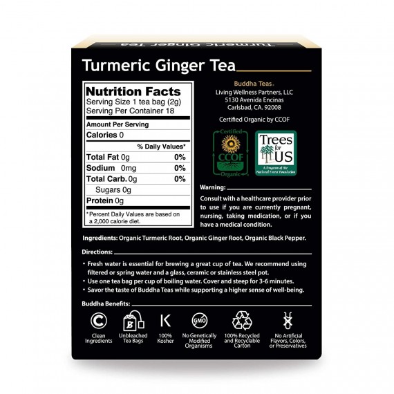 Turmeric and Ginger - 18 Teabags