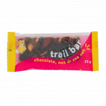 Trail Bar Chocolate Nuts Sea Salt 25g x 12