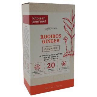 Organic Rooibos Ginger 20 x 2,5g 50g